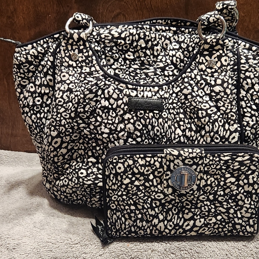 Vera Bradley Shoulder Bag with matching wallet